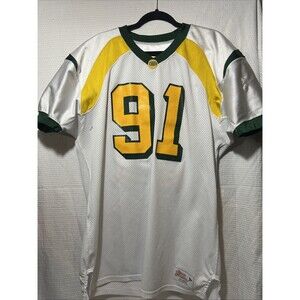 Vintage St. Norbert Green Knights NCAA Football Jersey Men's 2XL # 91 game used
